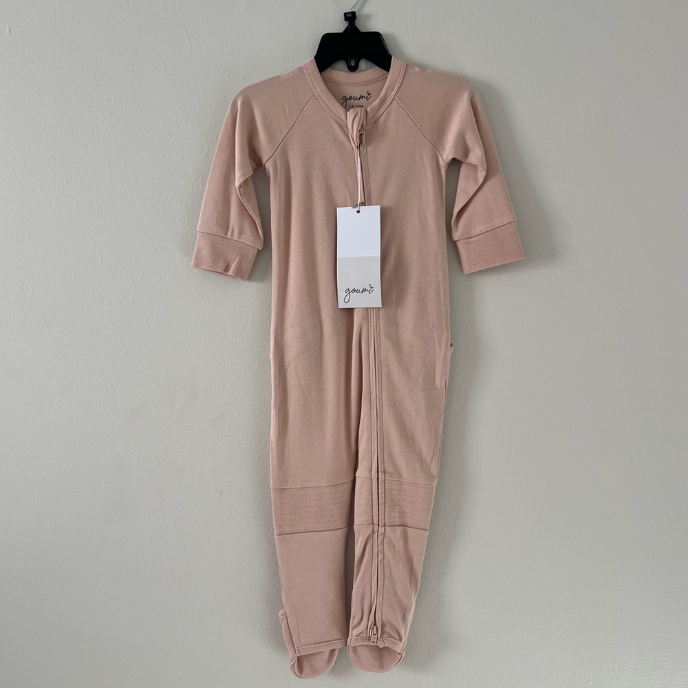 Goumi Kids Grow With You Zippered Jumpsuit Onesie New